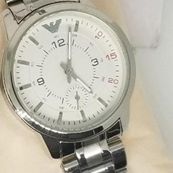 Creative Couple Watches Second With Date Ladies And Gents Pair Silver 97996 | Abdul Basit Janjee