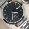 Simple Couple Watches Second With Date Ladies And Gents Pair Silver & Black 97996 | Abdul Basit Janjee