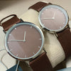 New Stylish Couple Watches High Qualty Best For Valentines Day Watch Pair Brown | 24hours.pk