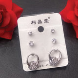 New Flowers Design 2 Earings Set For Womens | 24hours.pk