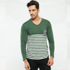 Pack of 3 White Strips Printed Full Sleeve Shirt For Men's
