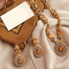 Creative Vintage Locket With Earrings Set For Womens Girls Random Design 875 | Mohsin Attari
