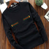 Latest Round Crew Neck Full Sleeve Printed Shirt For Men's Black SP07