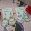 New Creative & Fashionable Bangle Shaped Diamond Earrings For Her Random Colors | 24hours.pk