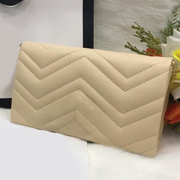 Triangle Design Pattern Hand Purse For Women's Offwhtie