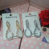Leaf Shaped with Small Bangles Stylish Fashion Diamonds Earrings For Her Random Colors | 24hours.pk