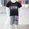 I Love Ma Lacra And Fine Jersey Stuff Baba Suit Black