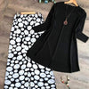 Lollypop Plain Black Shirt and Printed Trouser
