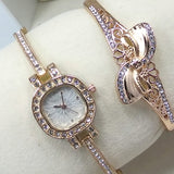 Latest Creative Radius Shaped Watch With Fashionable Bracelet For Her 00445
