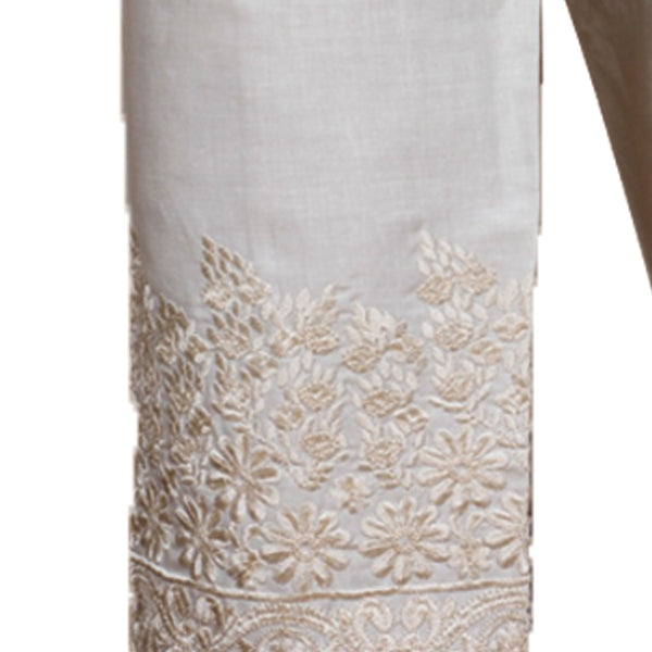 Latest Handmade Flowers Design Pajama White For Her 863 | 24hours.pk