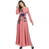 Abaya Bangladesh Muslim Hijab Dress Turkish Jilbab Islam Pink 4623 | 24hours.pk