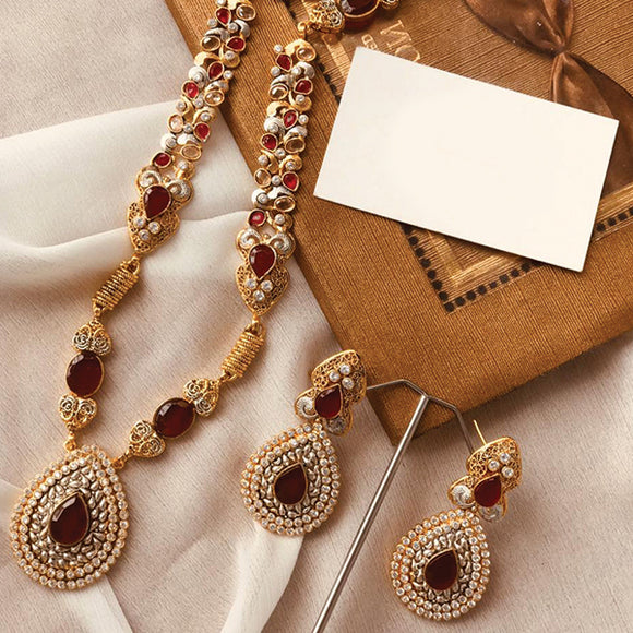 Creative Vintage Locket With Earrings Set For Womens Girls Random Design 875 | Mohsin Attari