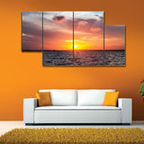 Sunset River 4pcs 3D Wall Frame WF-177 | 24hours.pk