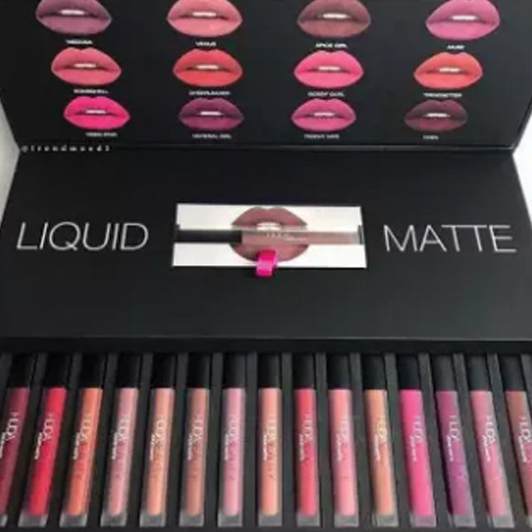 Huda beauty Matte Lip Gloss 16pcs Set | Ammad