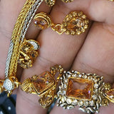 Creative Design Bracelet Set Golden Color For Her 452149 | 24hours.pk