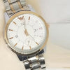 Creative Couple Watches Second With Date Ladies And Gents Pair White Dial With Light Golden & Silver Chain 97996 | Abdul Basit Janjee