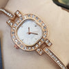 Fashionable Creative Radius Shaped Watch Golden For Her | 24hours.pk
