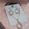 High Quality Fashionable Locket with Earings Set For Womens Golden | 24hours.pk