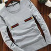Latest Round Crew Neck Full Sleeve Printed Shirt For Men's Grey SP09