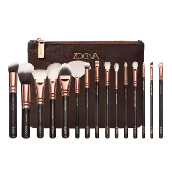 Exclusive Health & Beauty Makeup Accessories Collection  Super Pigmented  Rose Golden  ZOEVA 12 Pcs Complete Brush Set  2395