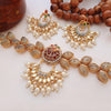 New  Design Pearl Necklace Set For Womens & Girls Dark Random Colors 8876 | 24hours.pk
