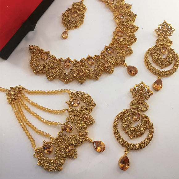 Fashionable Stylish Necklace Set For Womens Random Light Colors & Designs | Mohsin Attari