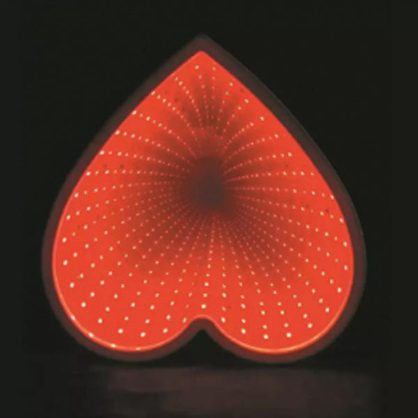 3D Creative Novelty Stars Cloud Tunnel Lamps Infinity Mirror Light LED Tunnel Lamp Cute Heart Night Light Best Gift For Valentines Day In Random Style & Colors | 24hours.pk