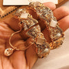 Semi Precious Multicolors Stone Studded Bangles Set 91813