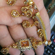 Creative Design Bracelet Set Golden Color For Her 452149 | 24hours.pk