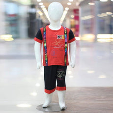 Creative Printed Lacra And Fine Jersey Stuff Baba Suit