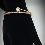 Star Design Creative Diamond Bracelet For Her | 24hours.pk
