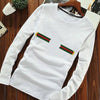 Latest Round Crew Neck Full Sleeve Printed Shirt For Men's White SP01
