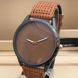 Latest Stylish High Quality Brown Dial & Strap Watch For Men's 598211