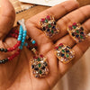 Egyption Pearls & Stones Locket Set For Women's