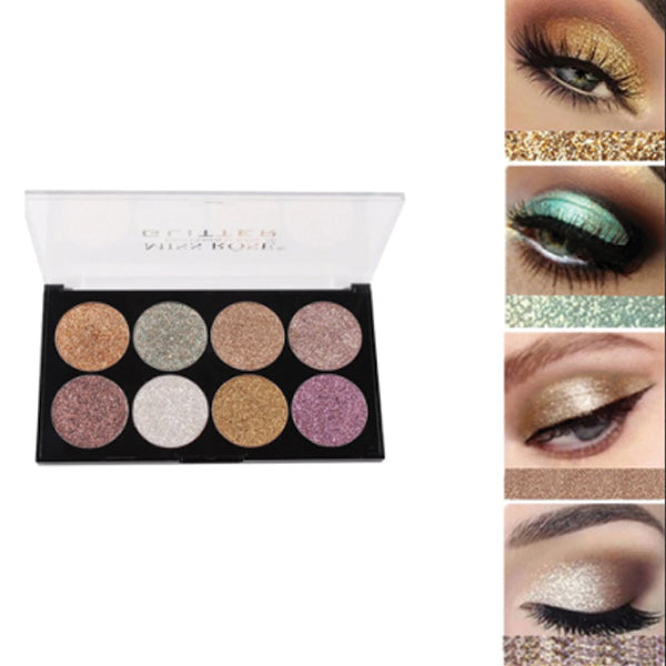 Professional 8 Colors Glitter Eyeshadow Palette | Ammad