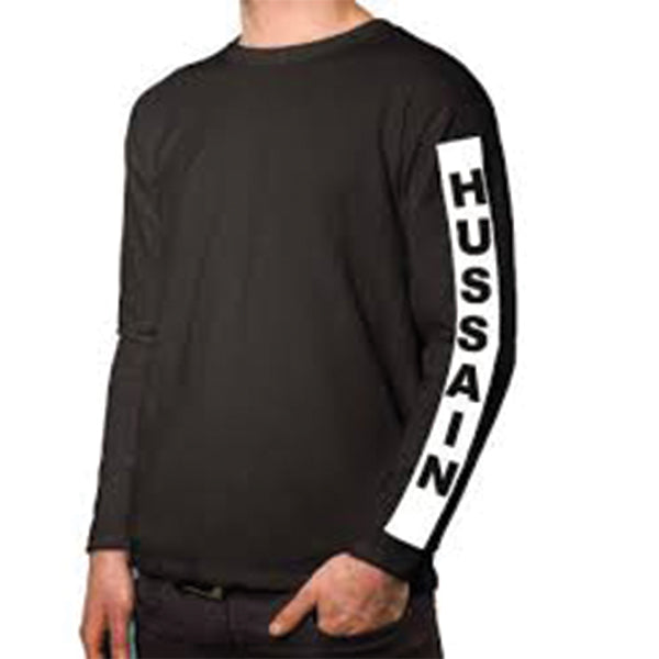 Customize Name Full Sleeve Shirt For Boys & Girls Your Name On Your Shirt Sleeve. | 24hours.pk
