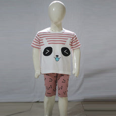 Mascot Face Printed Malai Jersey Stuff Baba Suit Multicolors