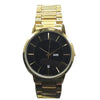 Latest Luxury Wrist Watch With Day & Date Function Golden Chain With Black Dial 56421 | Ammad