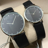 New Stylish Couple Watches High Qualty Best For Valentines Day Watch Pair Black | 24hours.pk
