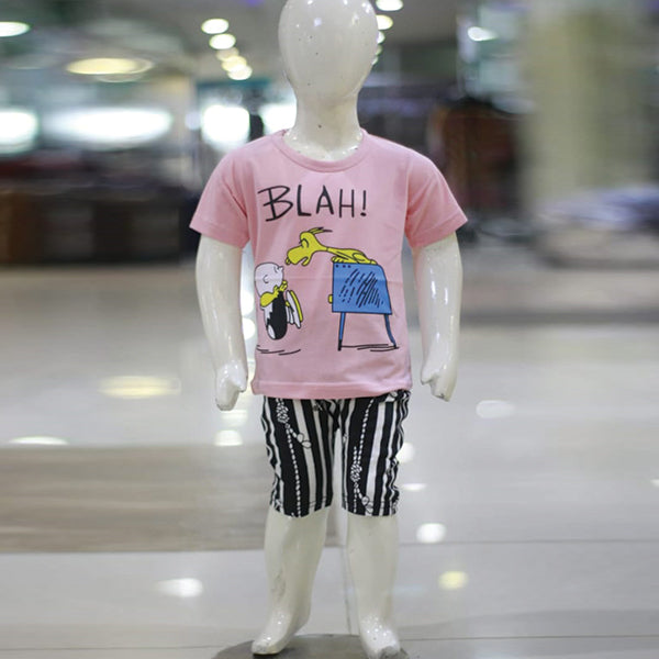 Balah Printed Malai Jersey Stuff Baba Suit Multicolors