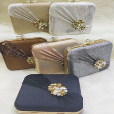 Simple Design Radius Shaped Fashionable Clutch For Women's In Random Colors