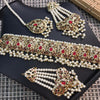 Set Hadrabade Malty Design Necklace For Women Red 51133