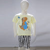 Dinosaur Cartoon Printed Malai Jersey Stuff Baba Suit Multicolors