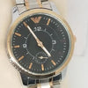 Creative Couple Watches Second With Date Ladies And Gents Pair Black Dial With Silver & Light Golden Chain 97996 | Abdul Basit Janjee