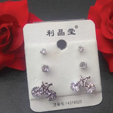 Cycle Shaped Earrings Set For Womens | 24hours.pk