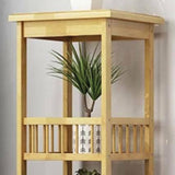 Multi-functional Bamboo 4 Tier Indoor Plant Display Racks Garden Flower Pot Shelf 3 Layer rack | Ammad