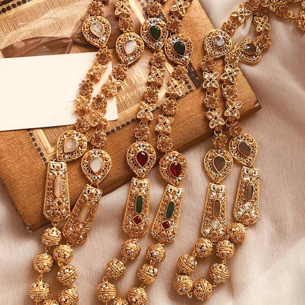 Egyption Zarkoon Multicolors Stones Garland Set For Women's