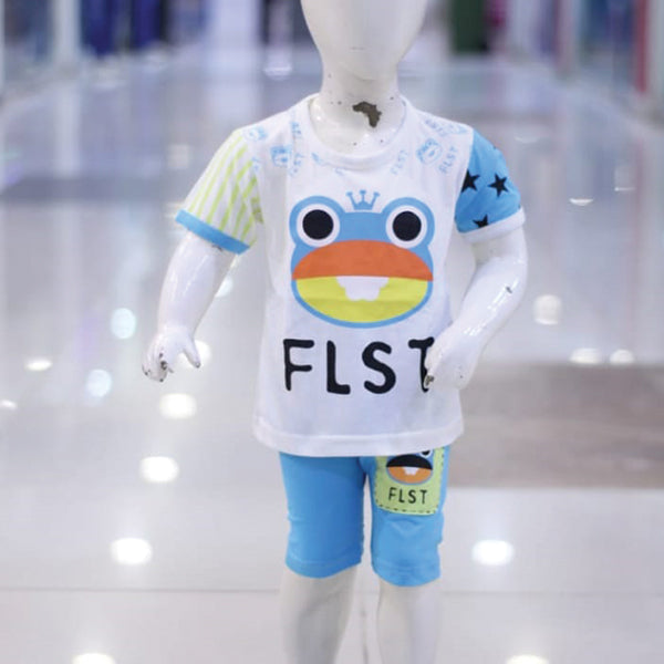 FLST Printed Malai Jersey Stuff Baba Suit Multicolors