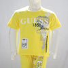 Guess 1851 Printed Malai Jersey Stuff Baba Suit Yellow