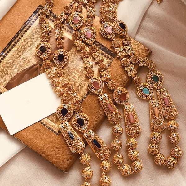 Egyption Zarkoon Multicolors Stones Garland Set For Women's